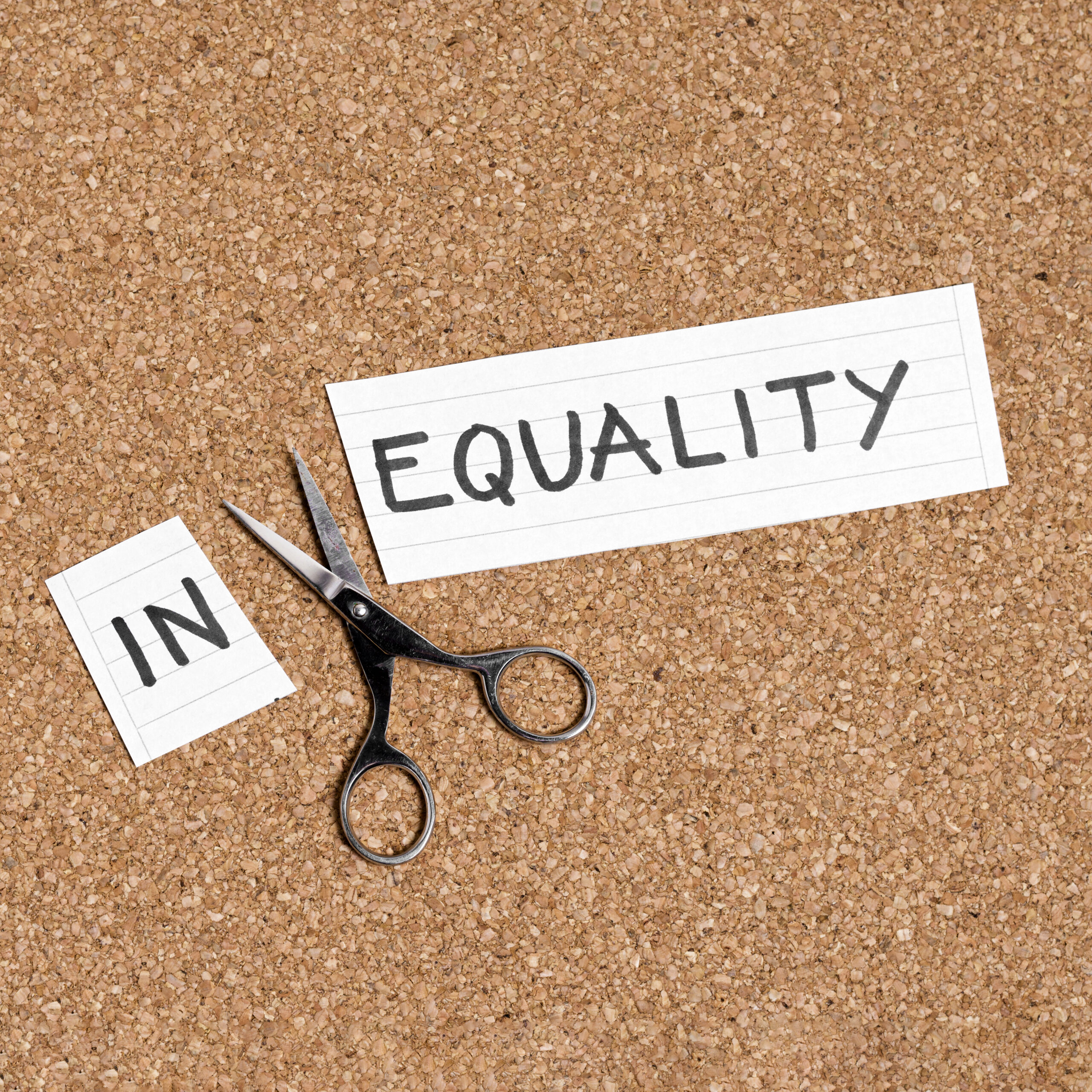 equality-inequality-concept-flat-lay