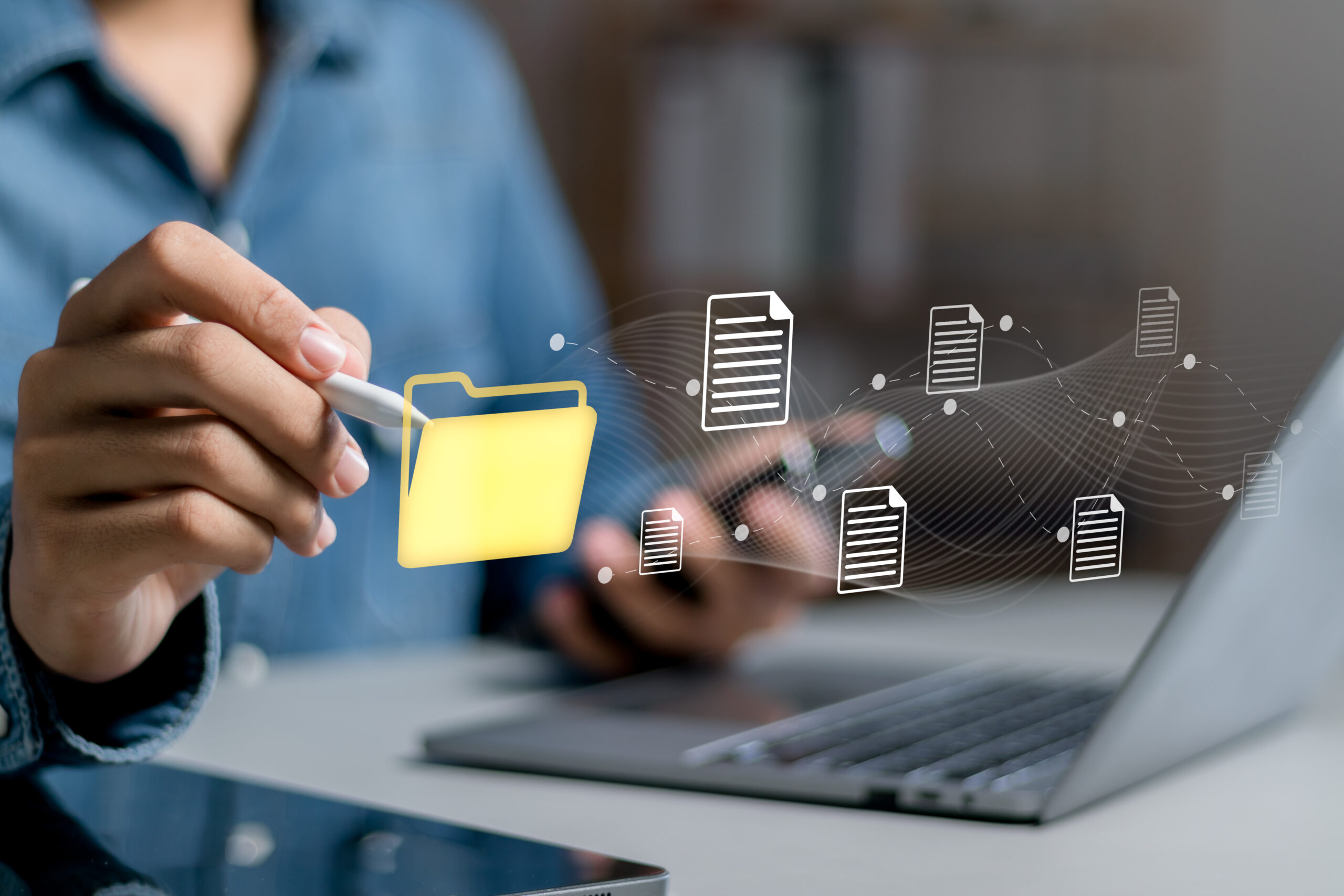 Document management concept. Databases, searching and managing files online document databases. record keeping database technology file access, document sharing.